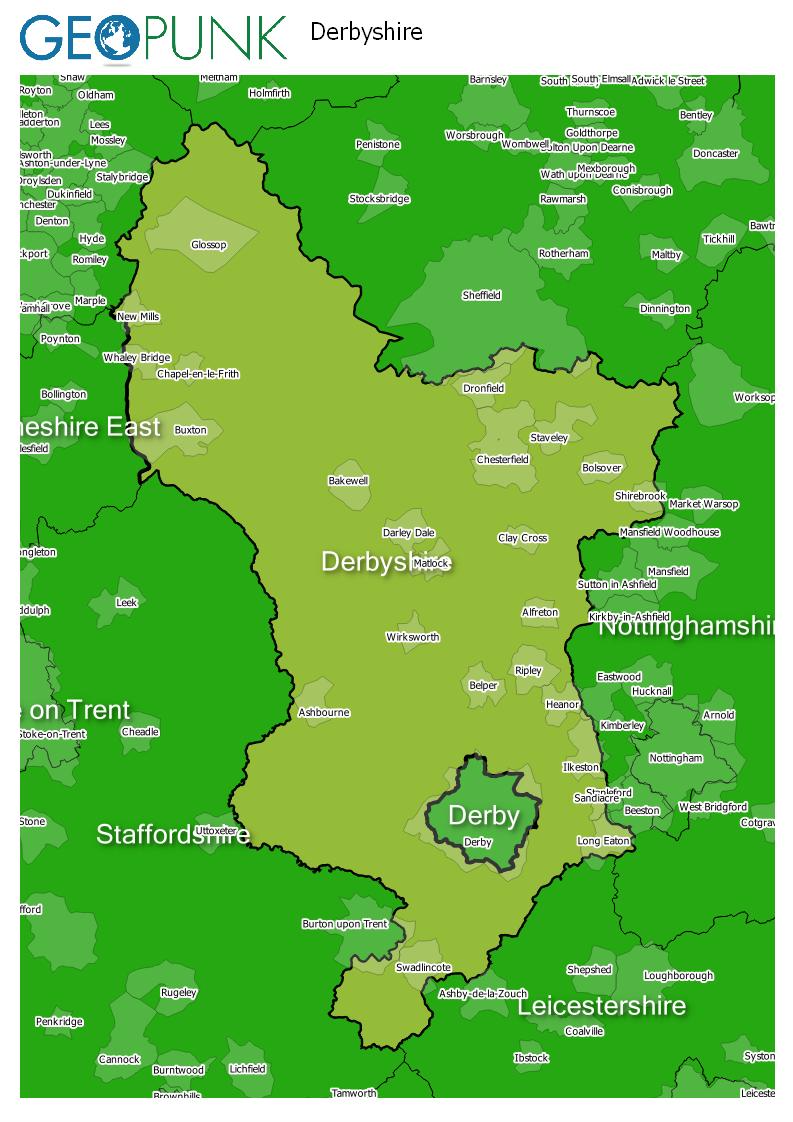 Map Of Derbyshire Print In 2021 Illustrated Map Map D - vrogue.co