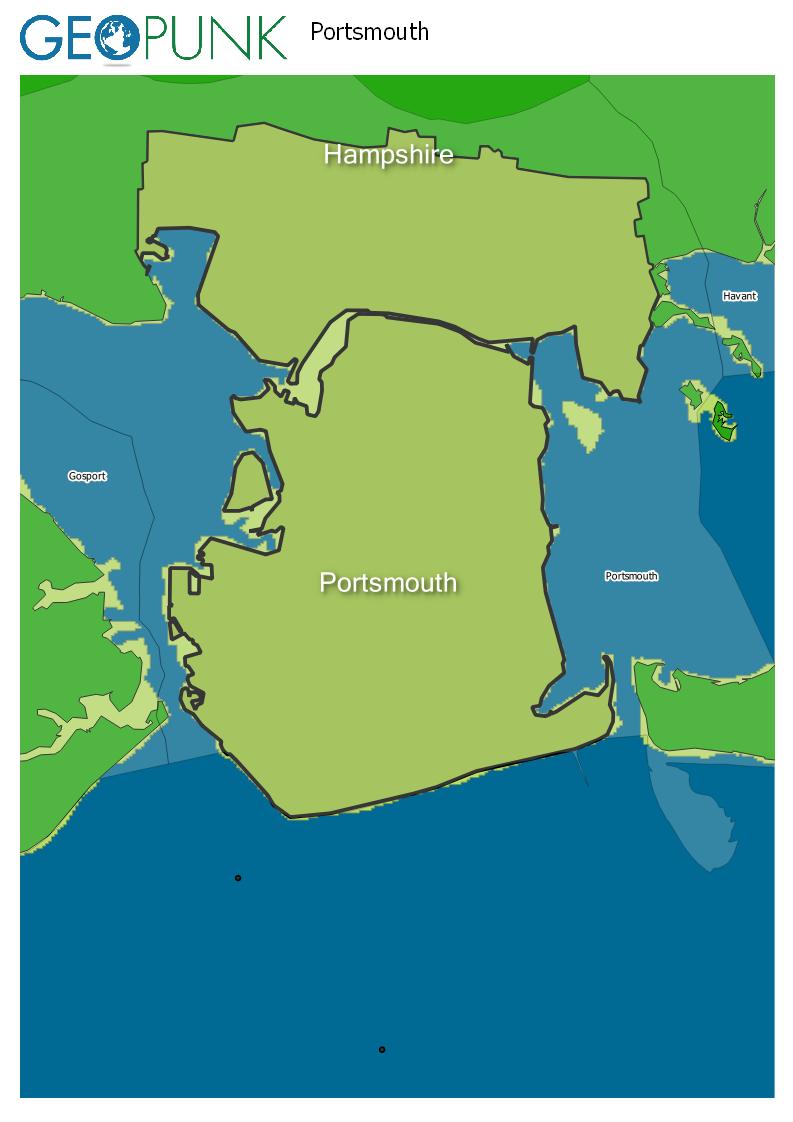 map of Portsmouth