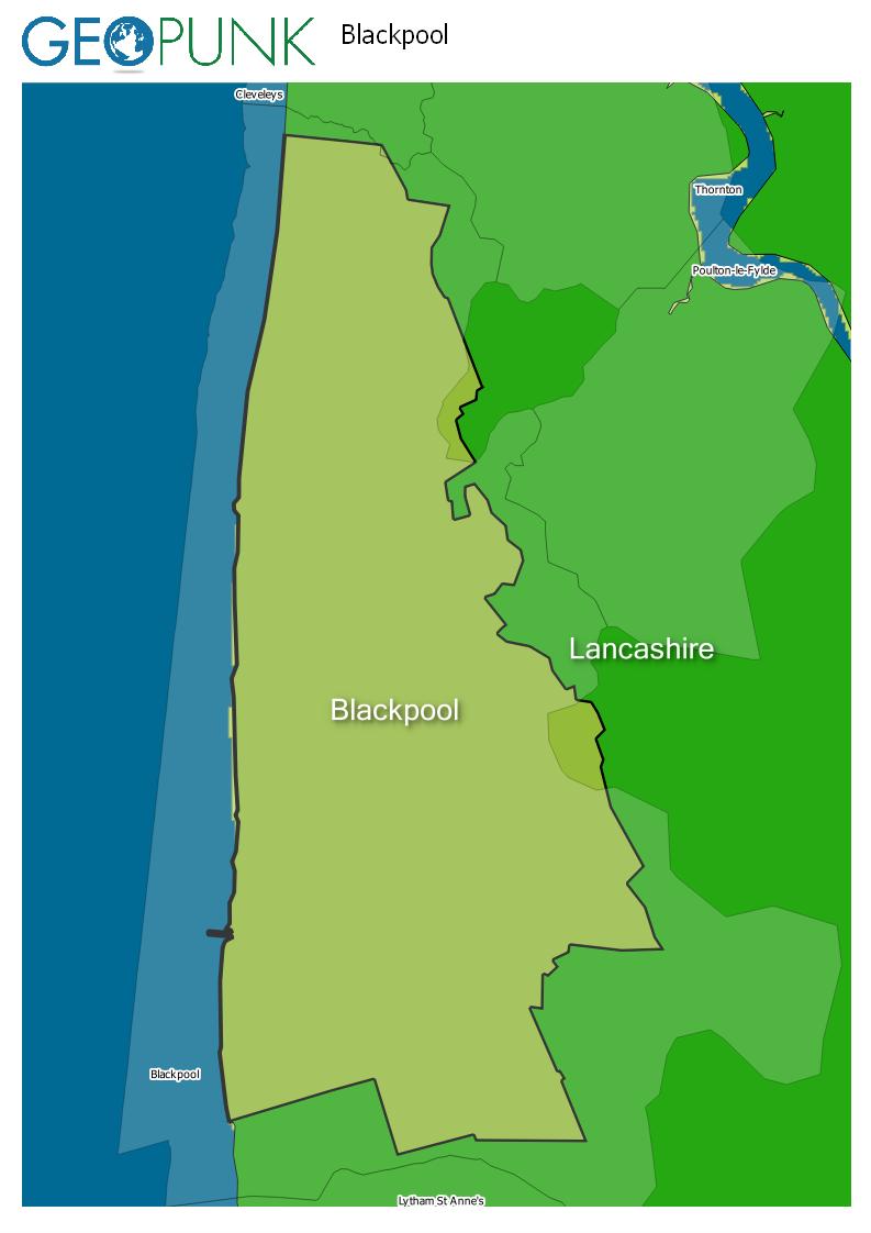 map of Blackpool