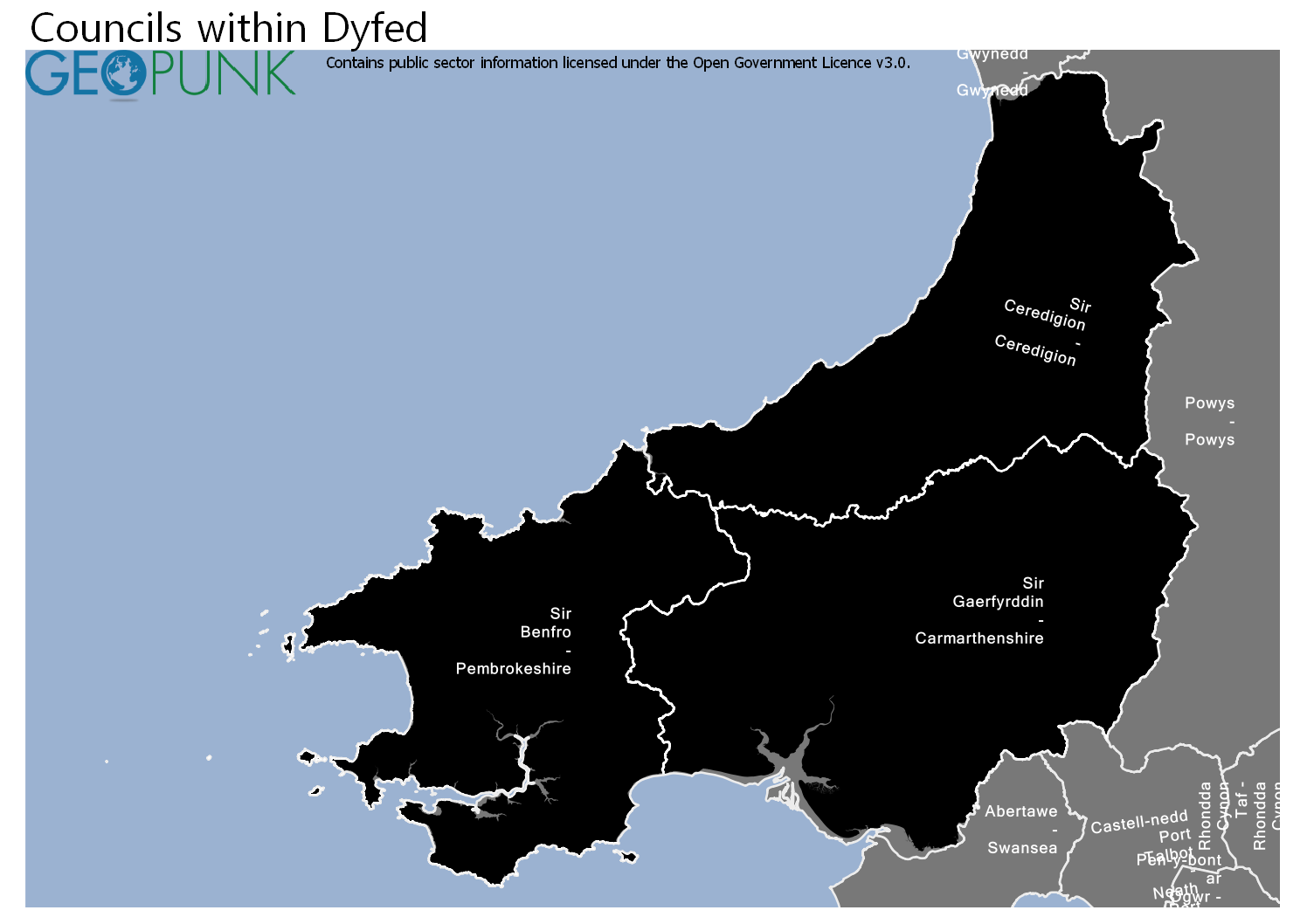 Map And Details For Carmarthenshire County Council Local Authority