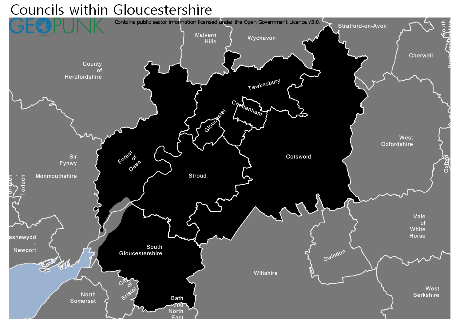 Council Map Gloucestershire 