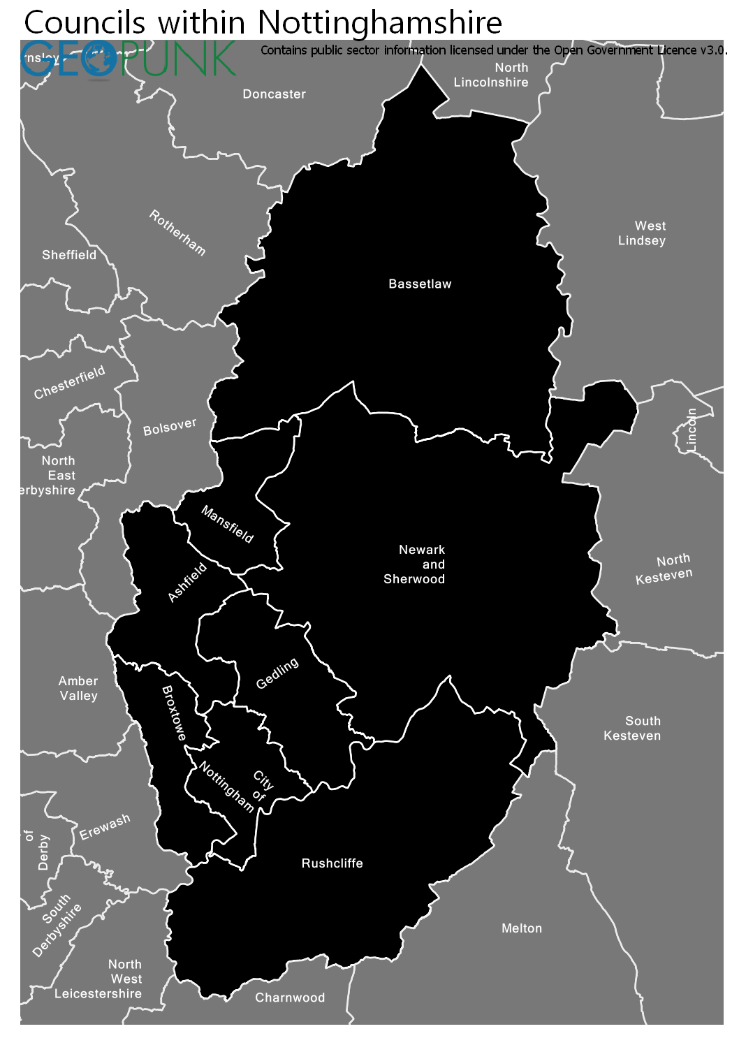 Map And Details For Broxtowe Borough Council Local Authority