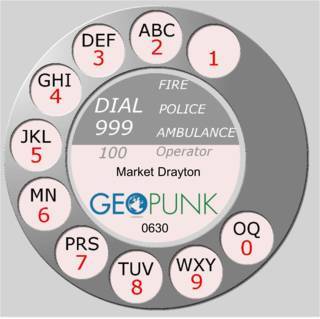 picture showing an old rotary dial for the Market Drayton area code