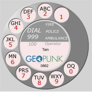 picture showing an old rotary dial for the Tain area code