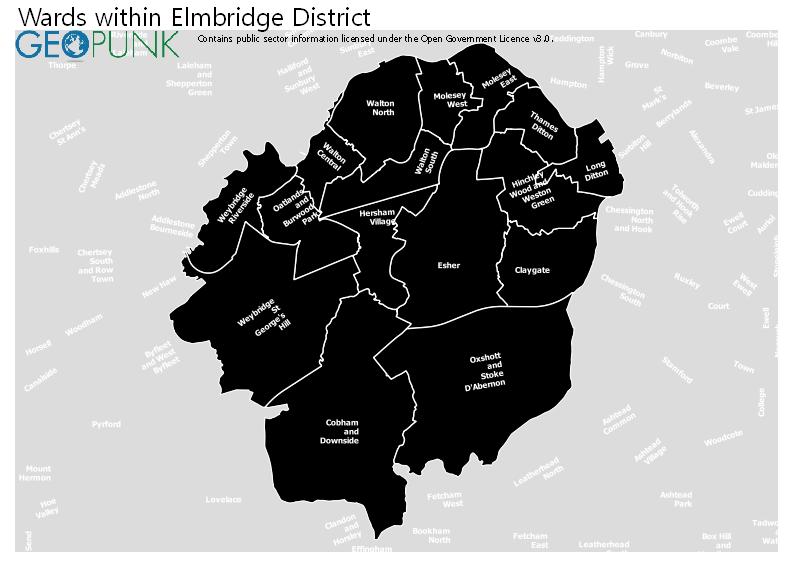 Map And Details For Elmbridge Borough Council Local Authority