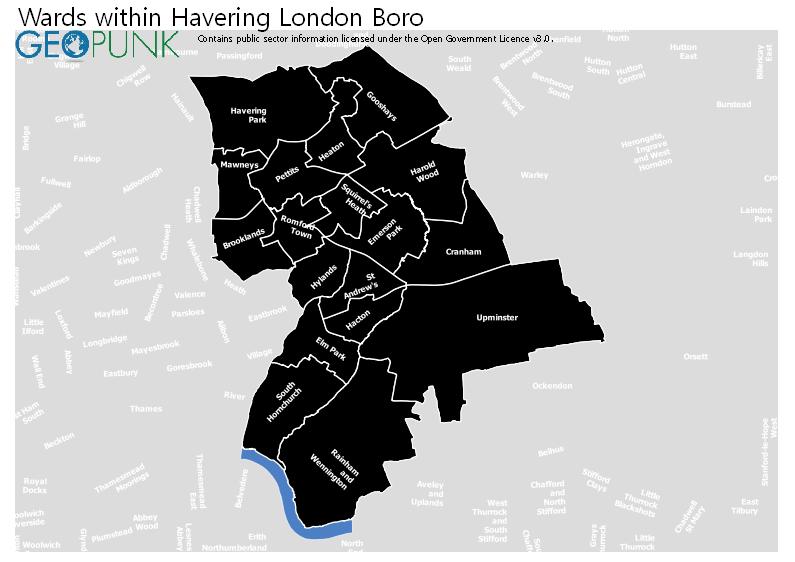 Ward Map Havering London Boro 
