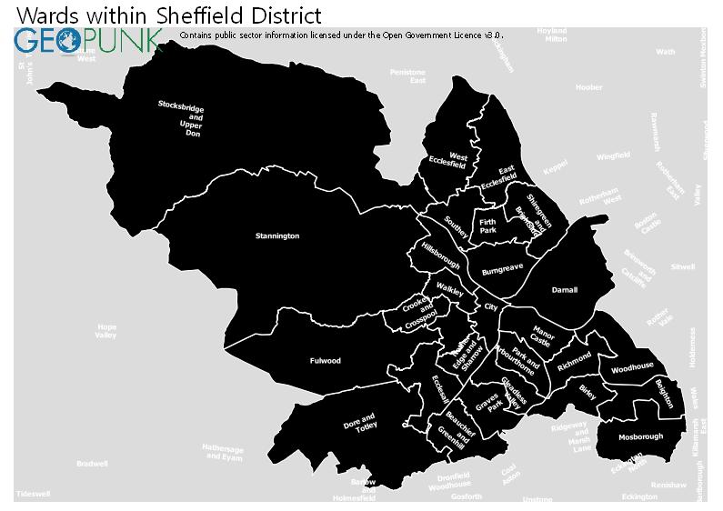 Map and Details for Sheffield Council Local Authority
