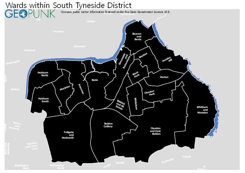 Map and Details for South Tyneside Metropolitan Borough Council Local