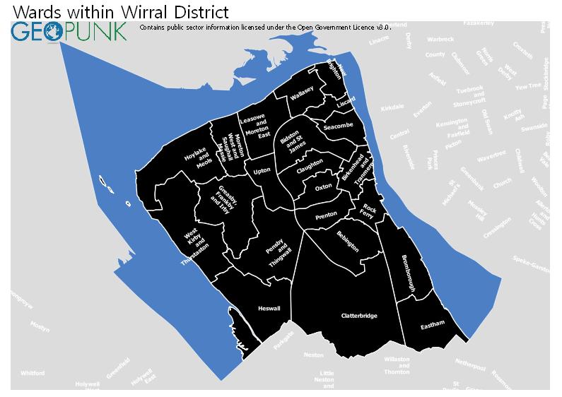 Map and Details for Wirral Metropolitan Borough Local Authority