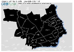 Ward Map North Tyneside District (B) 