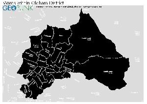 Ward Map Oldham District (B) 